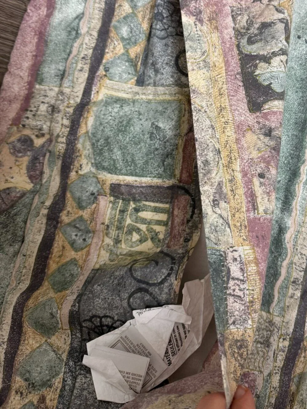 Croscill Benetello Mauve Multi Pastel Tuscan Set 2 Standart 20x26